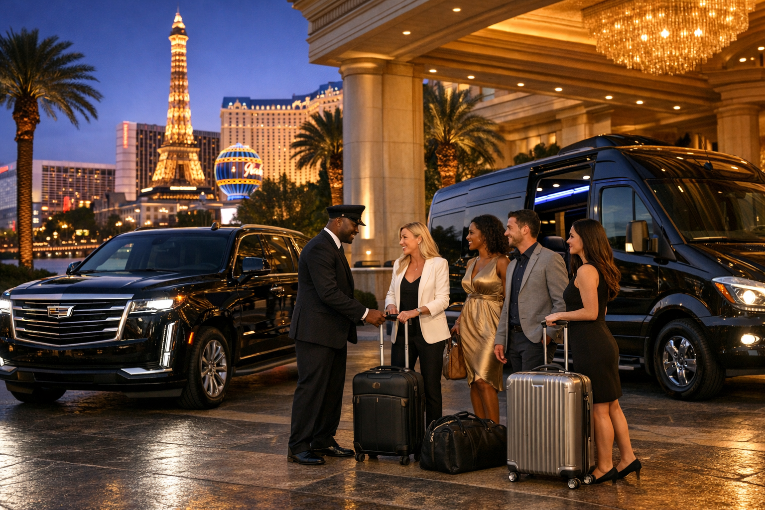 Group Transportation Las Vegas: Luxury Rides for Airports, Events, Weddings, and VIP Travel