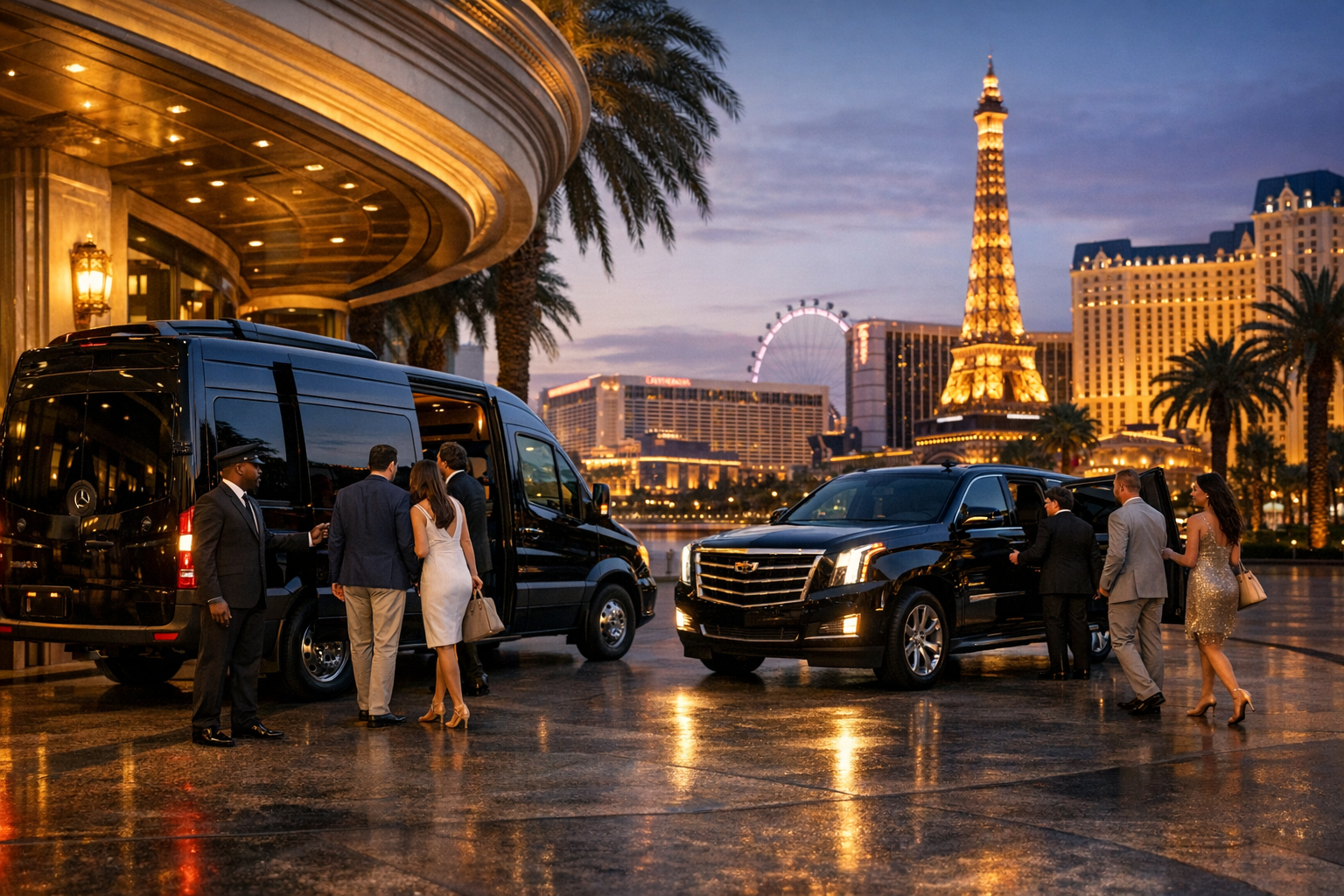 Group Transportation Las Vegas: Luxury Rides for Airports, Events, Weddings and VIP Nights