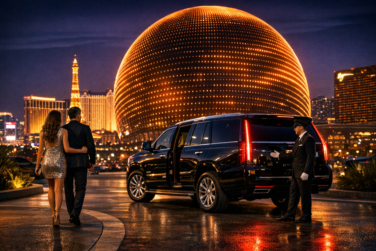 Sphere Ride Las Vegas: Luxury Chauffeur Service for Concerts, Airport Transfers, and VIP Nights